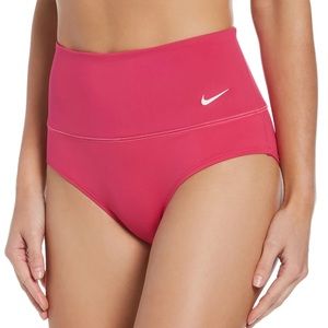 NWT Nike Women's Essential High Waist Bottom Swimsuit Large Prime Pink